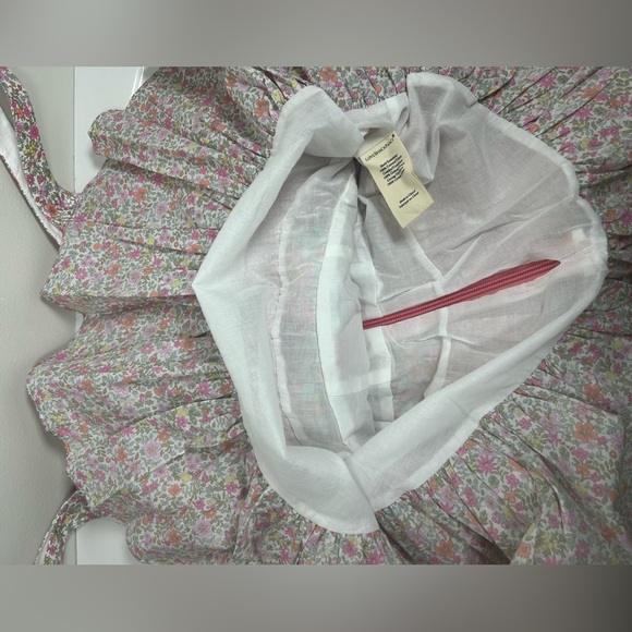 NEW NWT LOVESHACKFANCY  Genetta Liberty Fabric Bustier Ruffle Mini Dress - Picture 13 of 16